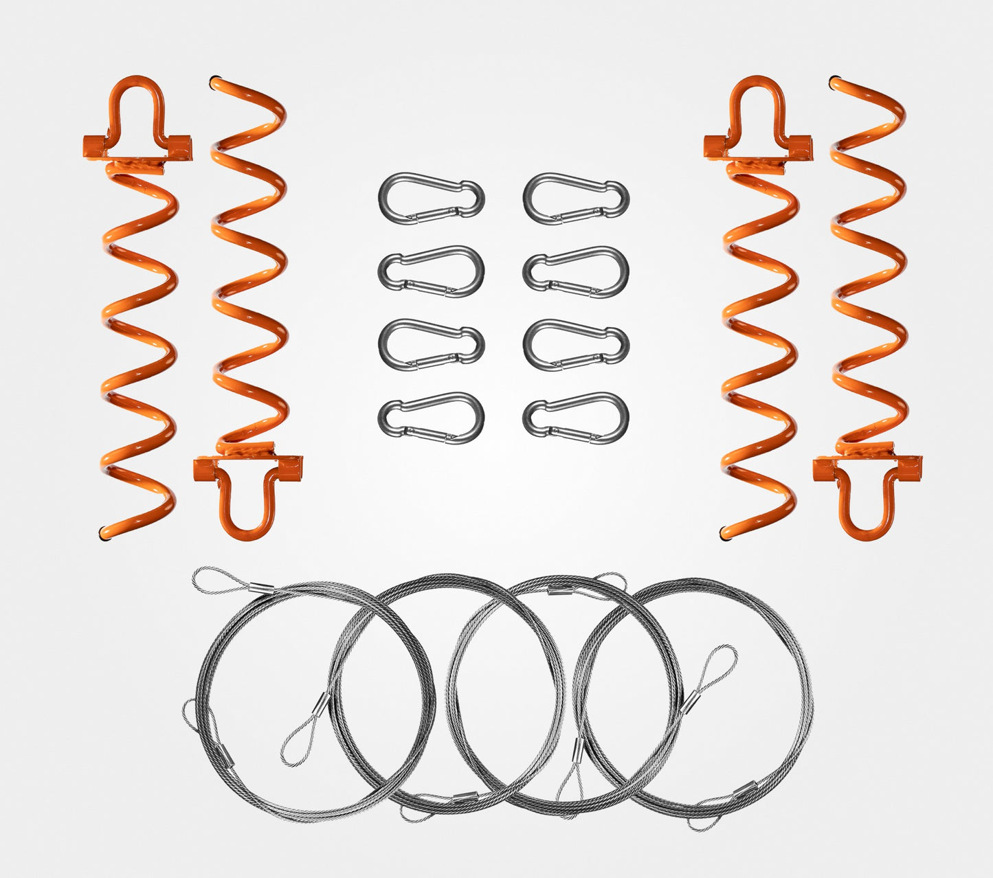 Bracketless Kit WITH SPIRAL STAKES - DIY Clips, Wire, and Heavy-Duty Spiral Stakes - useful for lots of tall props