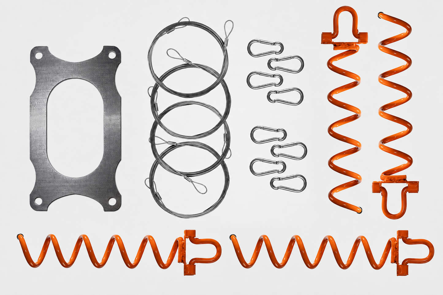 Mummy Kit WITH SPIRAL STAKES - Bracket, Clips, Wire, and Heavy-Duty Spiral Stakes