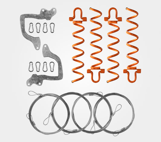 INFERNO Kit WITH SPIRAL STAKES - Brackets, Clips, Wire, and Heavy-Duty Spiral Stakes - fit Deadwood and Pumpkinhead